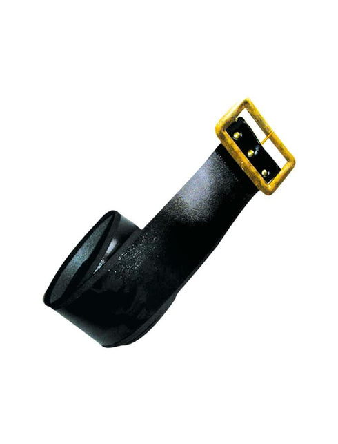 Funny Fashion Lange zwarte kerstmannen riem