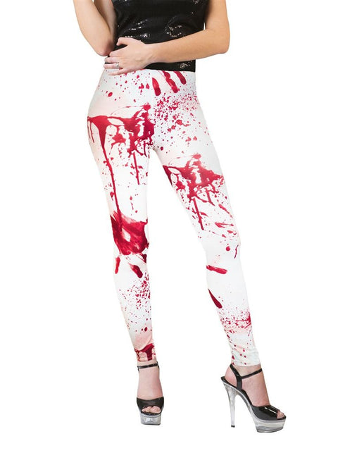 Funny Fashion Legging met bloedspetters