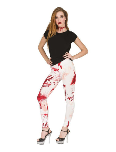 Funny Fashion Legging met bloedspetters