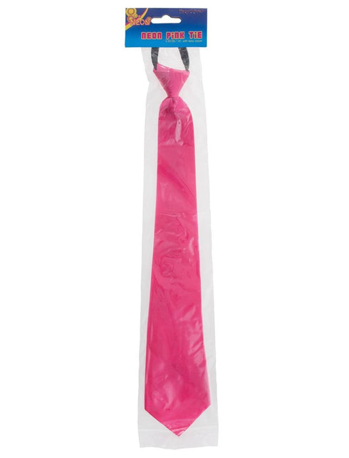 Funny Fashion Leuke neon roze stropdas