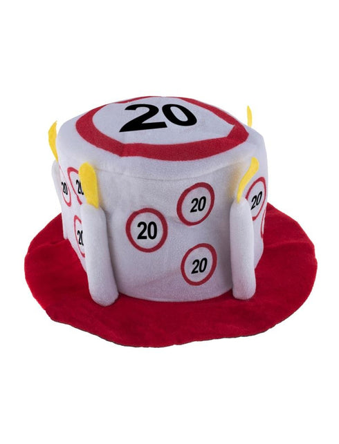 Funny Fashion Leuke party hoed 20 jaar met verkeersborden