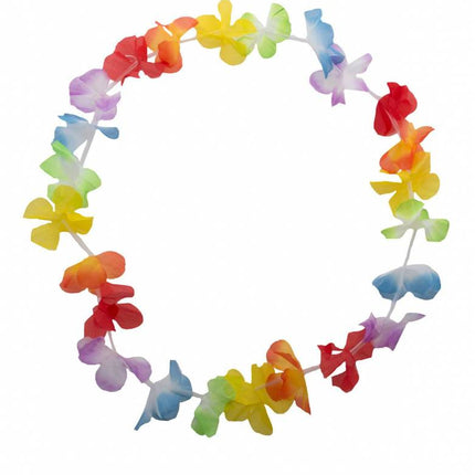 Funny Fashion Luau bloemenkrans multi kleuren
