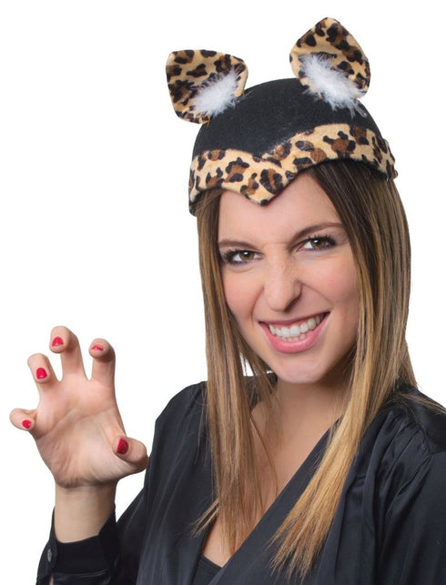 Funny Fashion Luipaard muts met oren