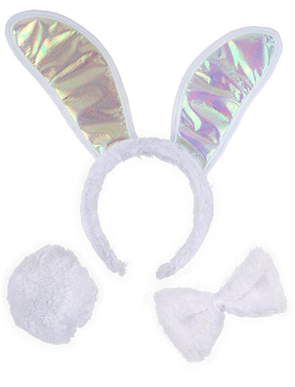 Funny Fashion Luxe Bunny set roze 3-delig