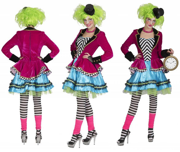 Funny Fashion Mad Hatter pak dames