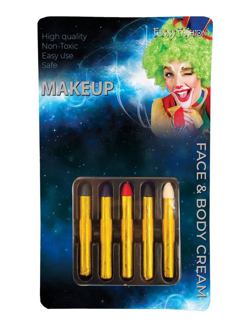 Funny Fashion Make-up stiften set van 5 stuks