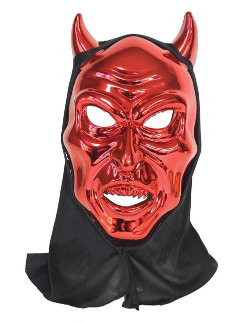 Funny Fashion Masker rode duivel met kap