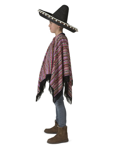 Funny Fashion Mexicaanse poncho Pedro kinderen
