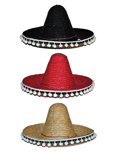 Funny Fashion Mexicaanse sombrero 60cm volwassenen in drie kleuren