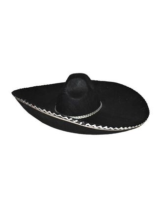 Funny Fashion Mexicaanse sombrero hoed zwart