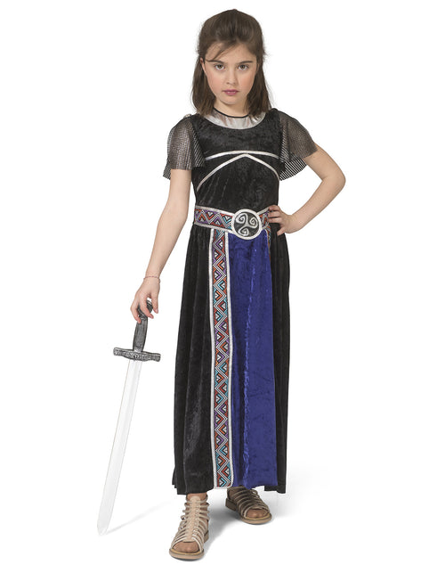 Funny Fashion Middeleeuwse krijger pak Jessie kinderen