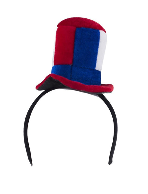 Funny Fashion Mini hoed rood wit blauw