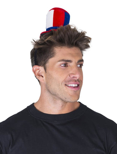 Funny Fashion Mini hoed rood wit blauw