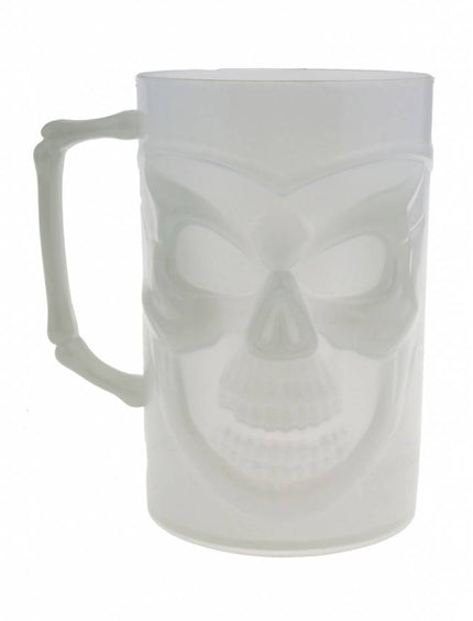 Funny Fashion Mok met doodskop glow in the dark