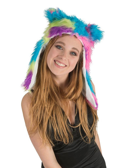 Funny Fashion Muts pluche kort in zachte tinten