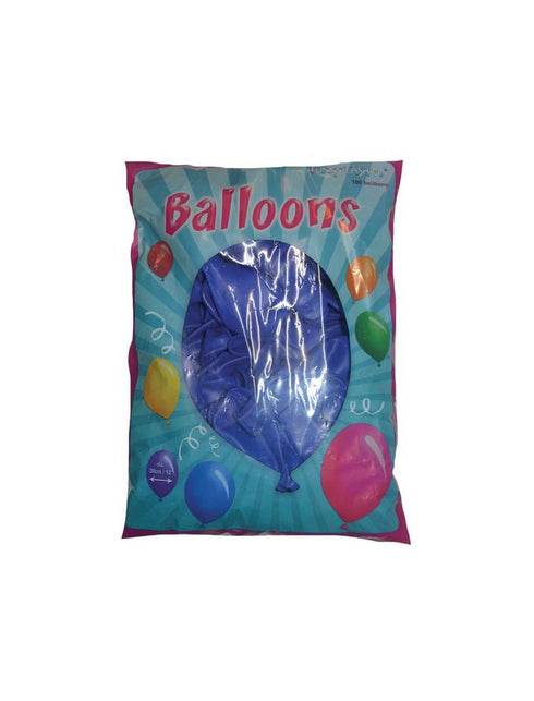 Funny Fashion Navy blauwe latex ballonnen 100st.
