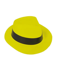 Funny Fashion Neon gele plastic hoed