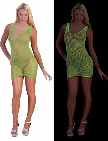 Funny Fashion Neon groene netjurkjes voor feestjes