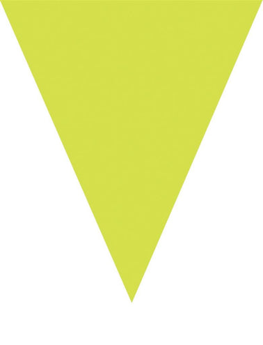 Funny Fashion Neon groene vlaggenlijn slinger 5mtr.