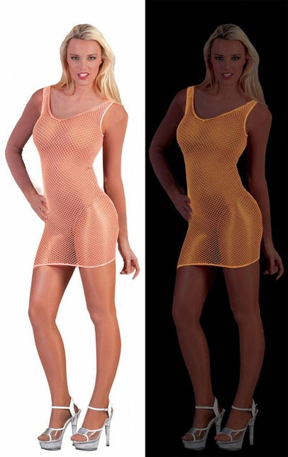 Funny Fashion Neon oranje net jurkjes