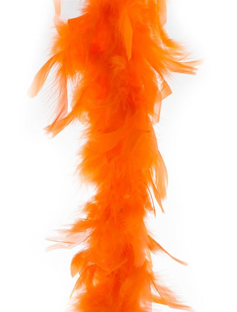 Funny Fashion Neon oranje veren boa 45gram