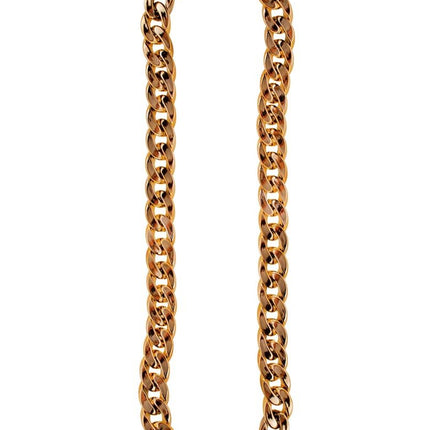 Funny Fashion Nep gouden pooier ketting grove schakel
