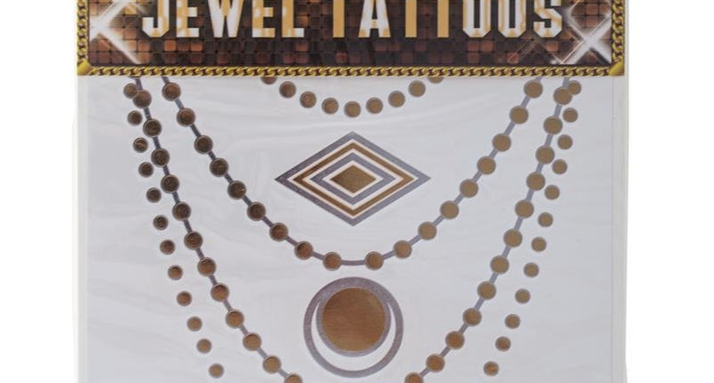 Funny Fashion Nep tattoos in goud en zilver