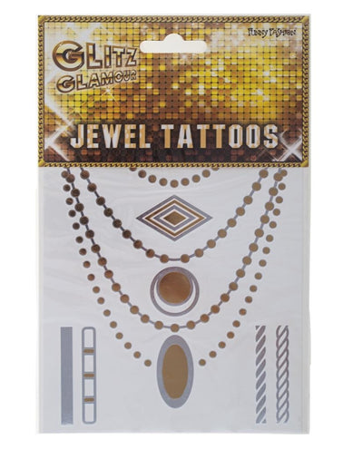 Funny Fashion Nep tattoos in goud en zilver