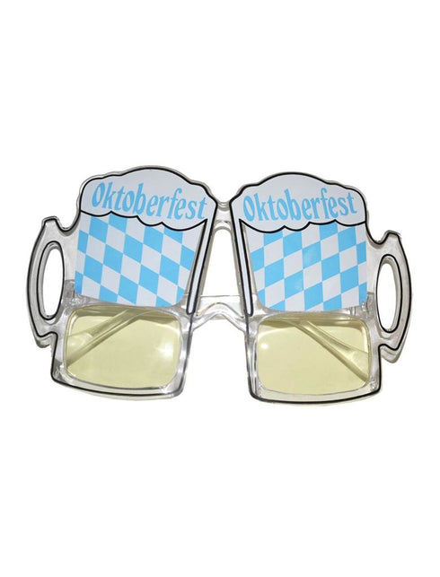 Funny Fashion Oktoberfest brillen met bierpullen