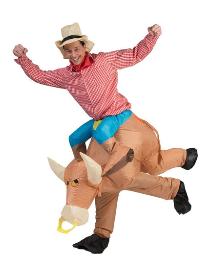 Funny Fashion Opblaasbaar stieren kostuum