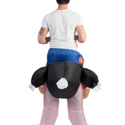Funny Fashion Opblaasbaar Struisvogel pak