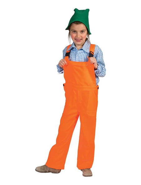 Funny Fashion Oranje werk overalls voor kinderen