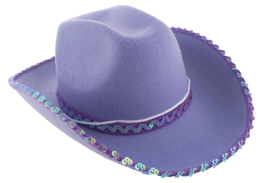 Funny Fashion Paarse cowboyhoed Saar