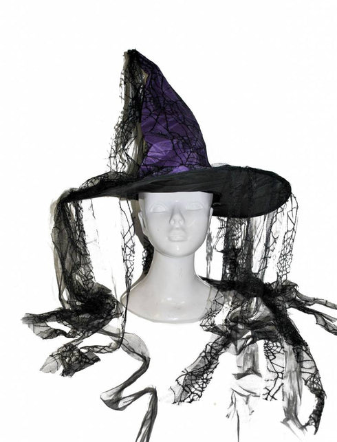 Funny Fashion Paarse heksenhoed