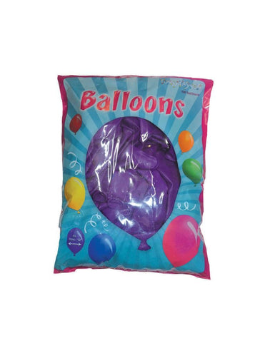 Funny Fashion Paarse latex  ballonnen 100st.