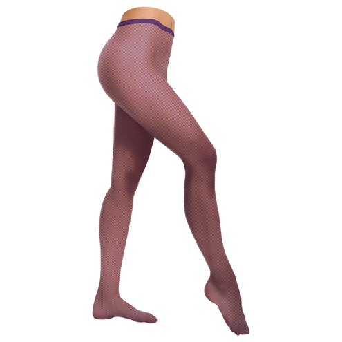 Funny Fashion Paarse visnet  disco net panty