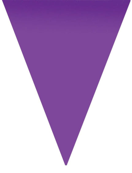 Funny Fashion Paarse vlaggenlijn slinger van 5mtr.