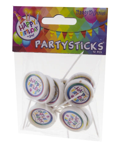 Funny Fashion Party prikkers Happy Birthday