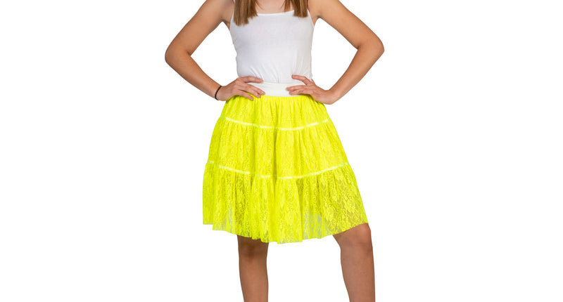 Funny Fashion Petticoat Nina neon geel