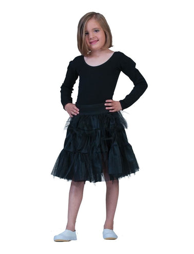 Funny Fashion Petticoat zwart Lili kind