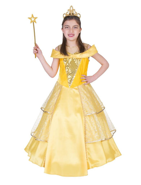 Funny Fashion Prinsessen pak Bella geel