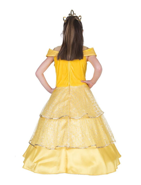 Funny Fashion Prinsessen pak Bella geel