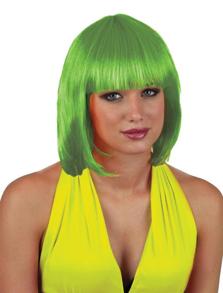 Funny Fashion Pruik boblijn Sexy Holly groen
