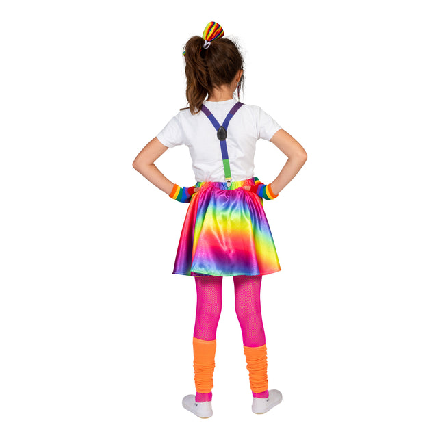 Funny Fashion Regenboog disco rok Suus kinderen
