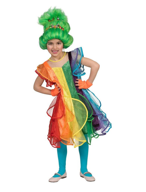 Funny Fashion Regenboog jurkje voor kinderen