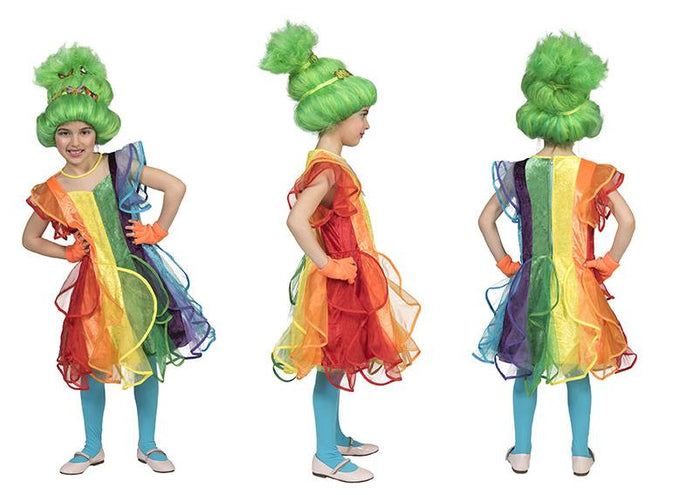 Funny Fashion Regenboog jurkje voor kinderen