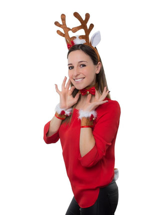 Funny Fashion Rendier verkleed set 4dlg