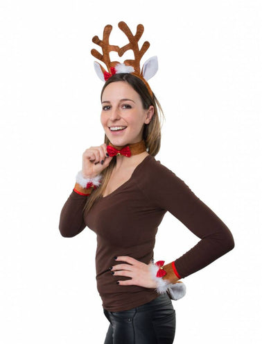 Funny Fashion Rendier verkleed set 4dlg