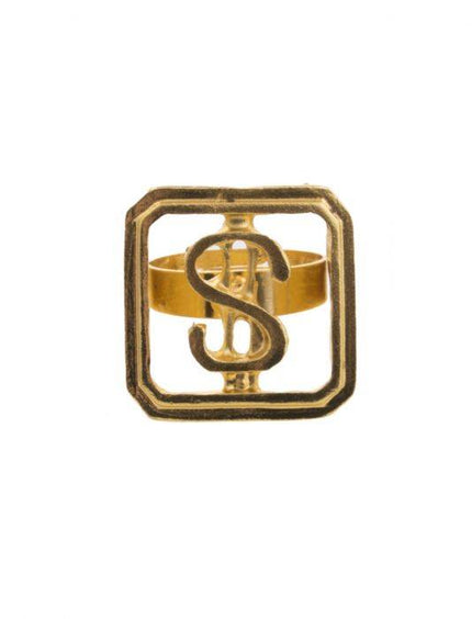 Funny Fashion Ring dollarteken nep goud