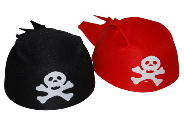 Funny Fashion Rode piratenhoed Jeff met opdruk
